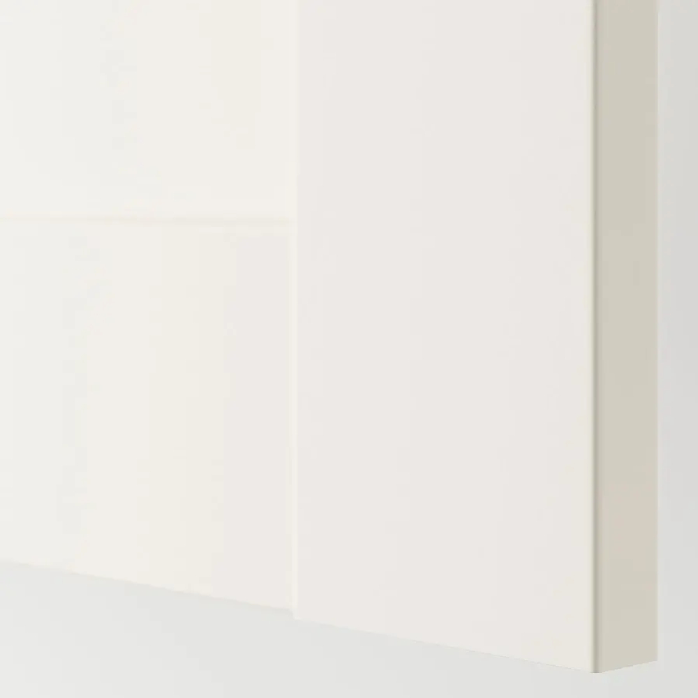 Гардероб - IKEA PAX/BERGSBO/ПАКС/БЕРГСБУ ИКЕА, 200x38x236 см, белый / из матового стекла