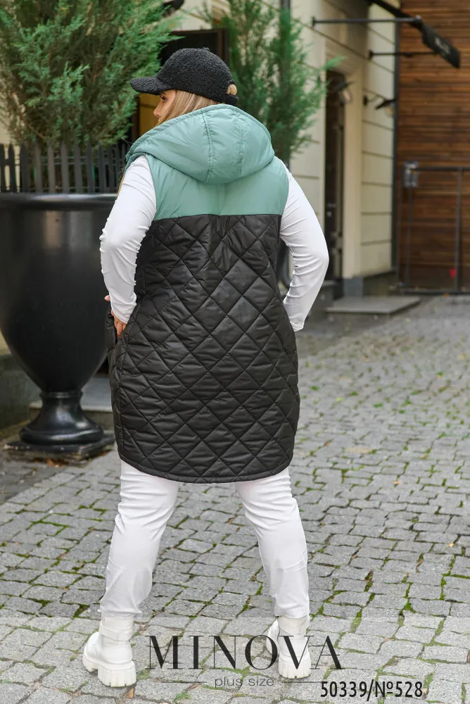 Жилет 528-черный-оливка Minova