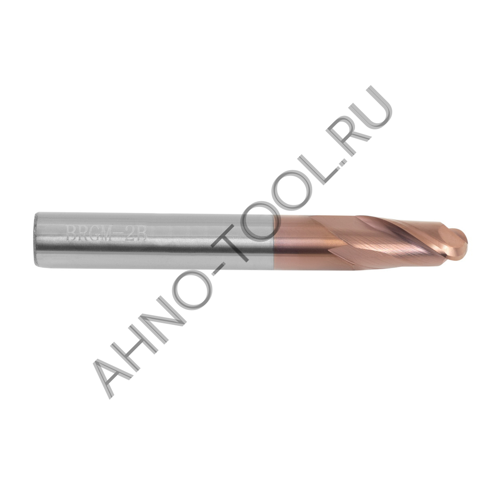 Фреза монолитная твердосплавная BRGM-2B-R3.5 HRC55 AHNO