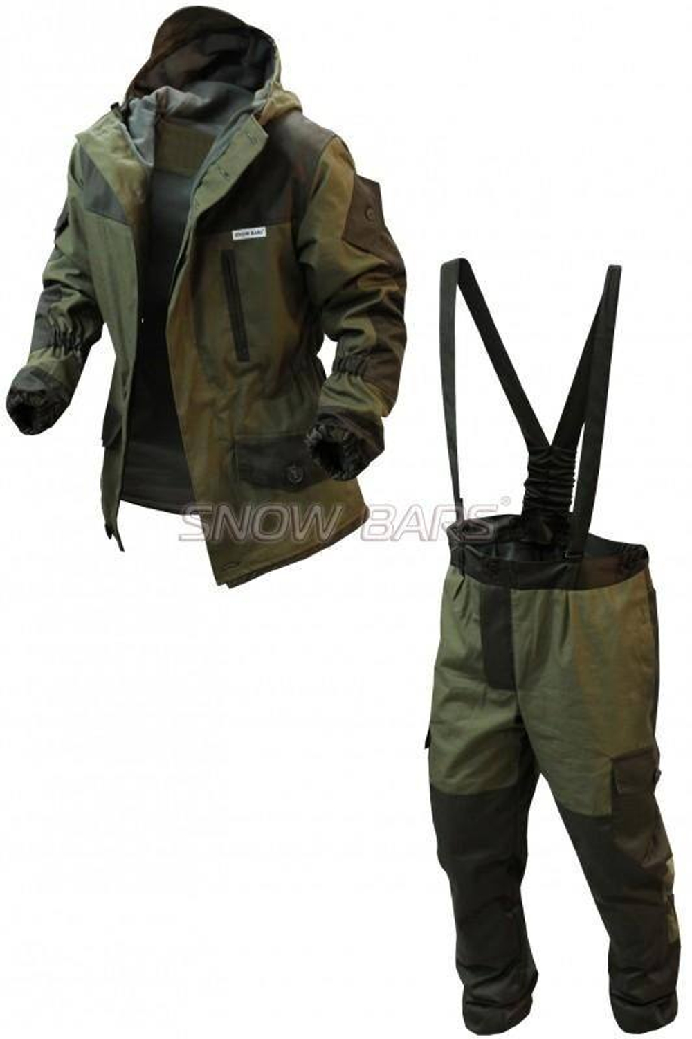 Костюм Горка хаки на флисе Snow Bars