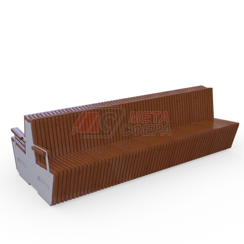 Скамейка двойная Канада 04