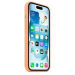 Силиконовый чехол с поддержкой MagSafe Apple Silicone Case для iPhone 15 Plus, Orange Sorbet (Апельсиновый сорбет)