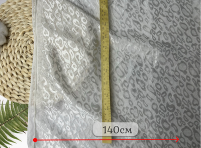 Ажурный трикотаж КРУГИ БЕЛЫЕ