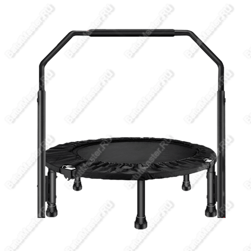 Каркасный батут, с П-образной ручкой, диаметр 4 фт, черный