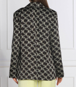 сатиновый пиджак monogram Karl Lagerfeld - черный(225W1406)