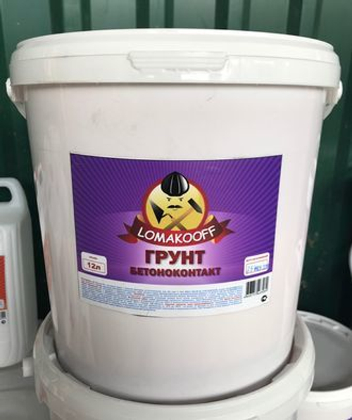 Грунт-бетоноконтакт LOMAKOFF 12кг.