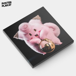 Картина для интерьера Клефэйри на холсте, персонаж вселенной Pokemon, холст с печатью на подрамнике, на стену в детскую комнату, Постер Плакат