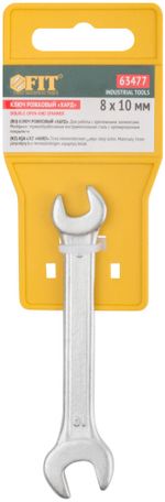 63477 Ключ рожковый "Хард", хромированное покрытие 8х10 мм