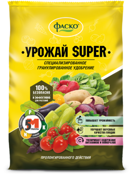 Удобрение минеральное 5М-гранула Урожай-SUPER ФАСКО®