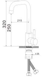 Смеситель GranAlliance G-3 матовый