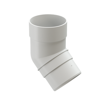 Колено 45 для водосточной трубы Premium, пломбир