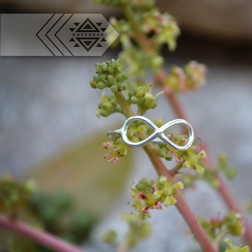 Кольцо БЕСКОНЕЧНОСТЬ серебряное