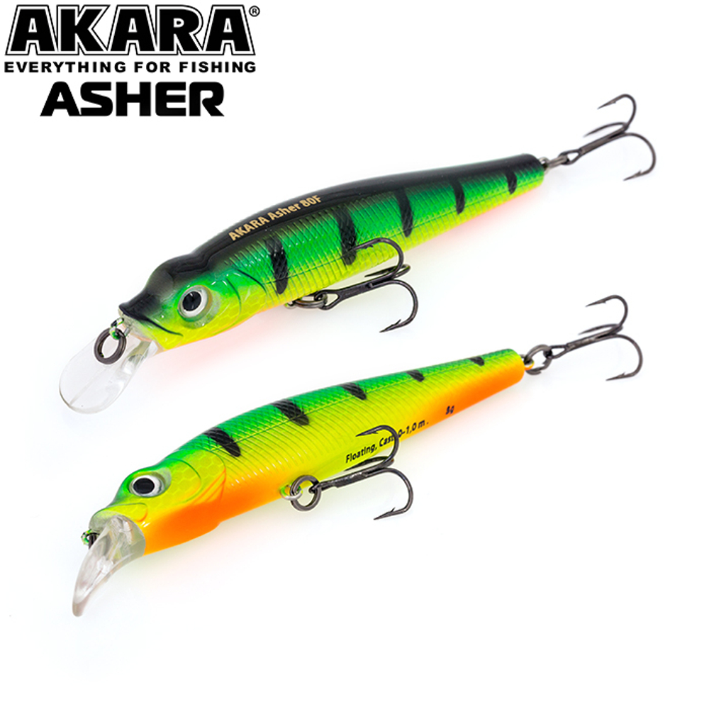 Воблер Akara Asher 80F 8 гр. (2/7 oz 3,1 in) A17