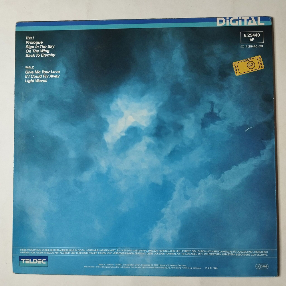 Винтажная виниловая пластинка LP Frank Duval If I Could Fly Away (Germany 1983)