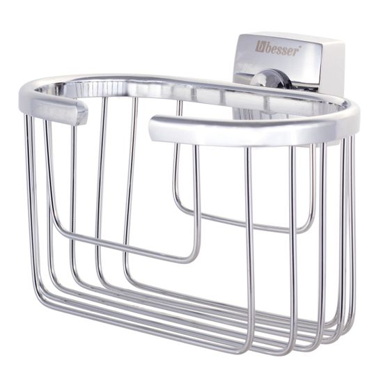 Корзинка овальная Besser BS 8807 (14х11х10,5 см) из нержавеющей стали с хромированным покрытием