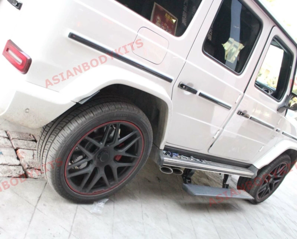 Комплект коротких электроприводных подножек для Mercedes-Benz G-Class W463A/W464 2018+ Мерседес Гелик гелентваген