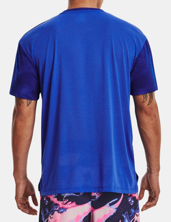 Мужская теннисная футболка Under Armour Men's UA Run Anywhere Streaker Short Sleeve - bauhaus blue/versa blue