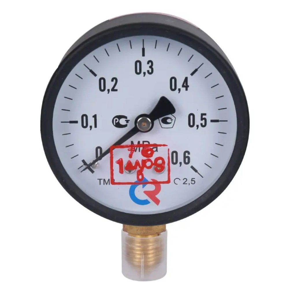 Манометр РОСМА ТМ-310Р.00 (0-1,6МРа) G1/4 2.5 150С (снизу) корпус 63 мм