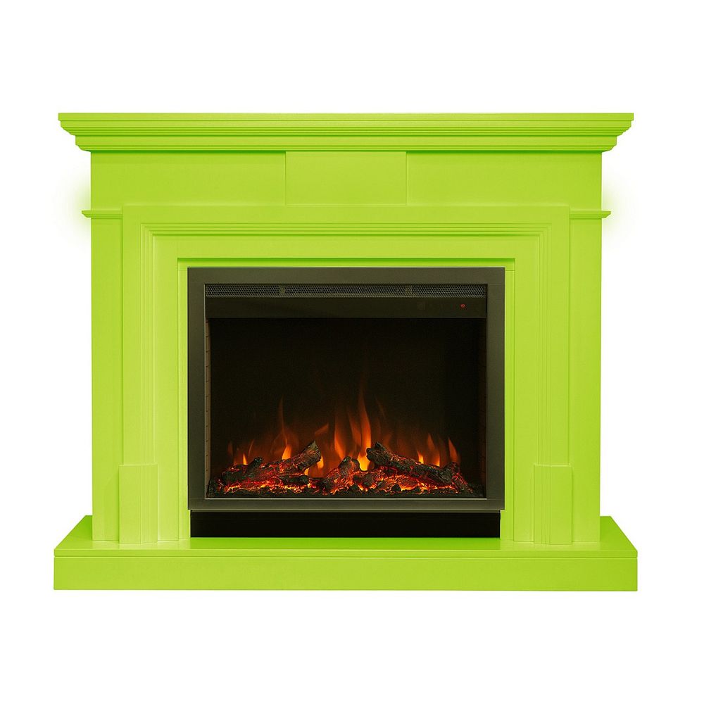 Электрокамин RealFlame Marco 25,5/26 лайм c очагом Saphir 25,5