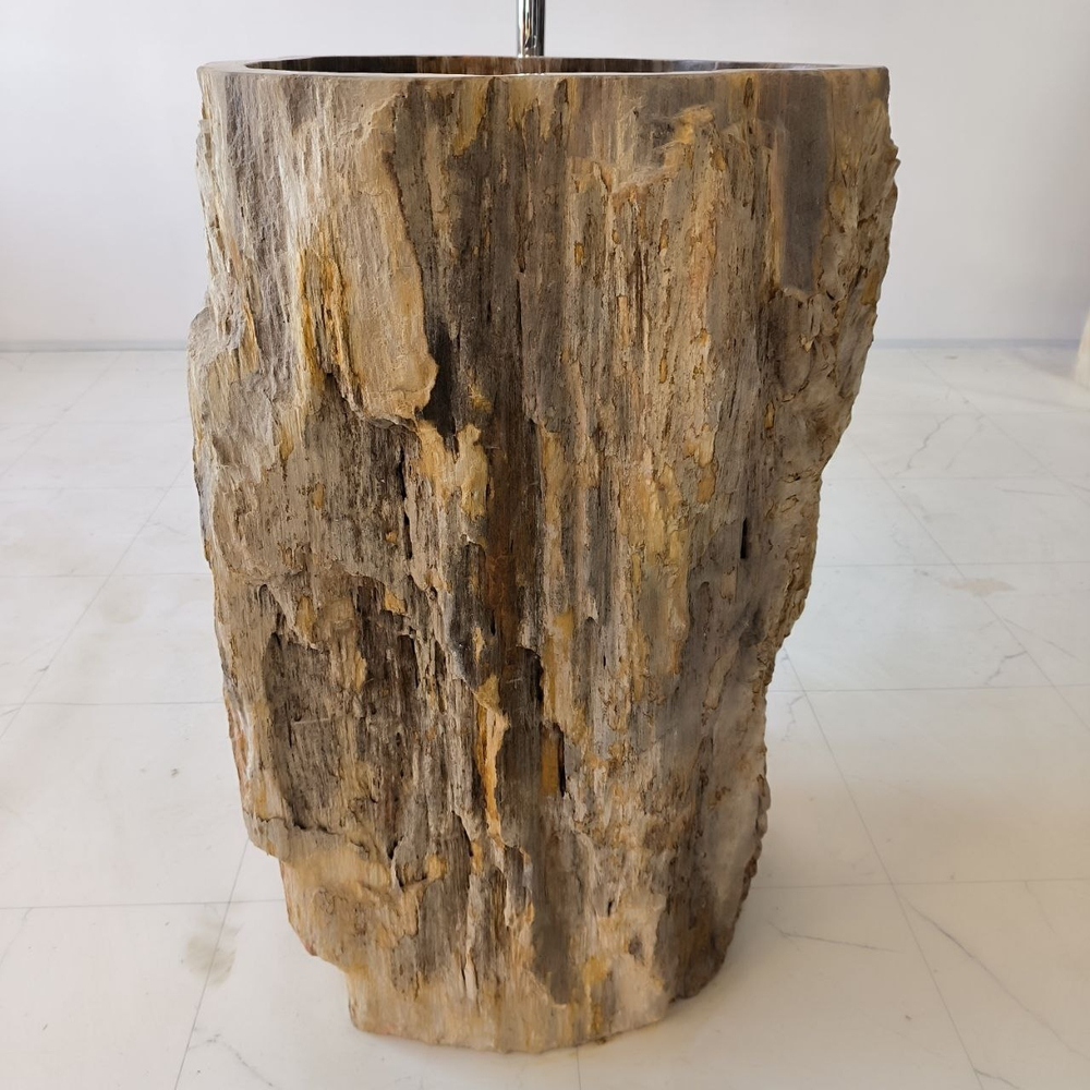 Раковина напольная из окаменелого дерева ODN-04182 (57*51*90)