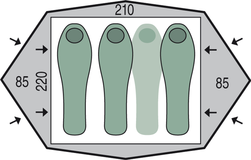 Палатка Pinguin Gemini 210