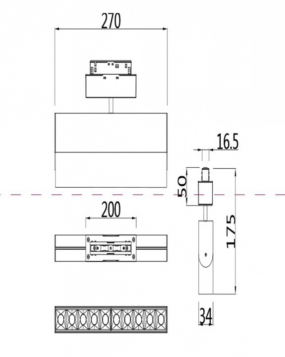 Трековый светильник Maytoni Technical TR015-2-20W3K-B