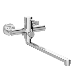 Смеситель с длинным изливом для ванны STWORKI Киркенес S45115CR хром