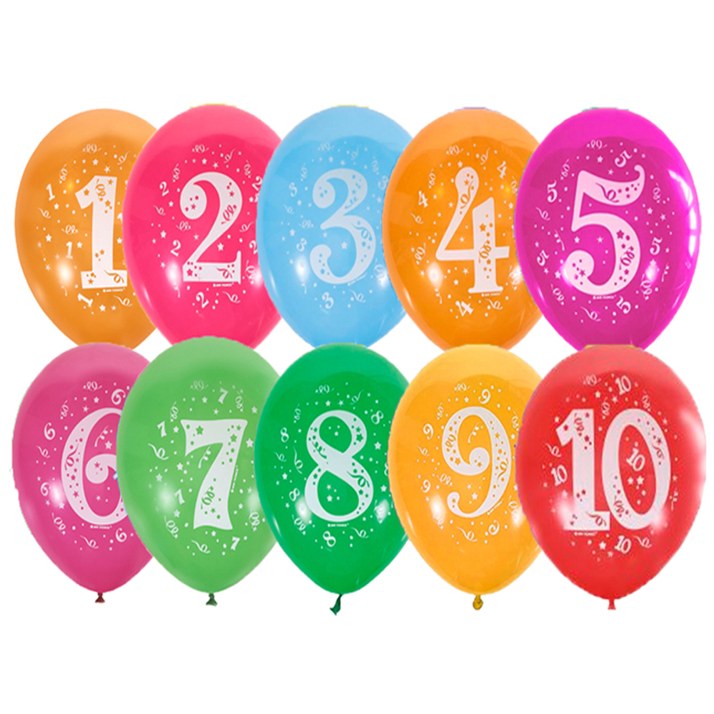 Шар с рисунком "Цифра"