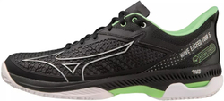 Теннисные кроссовки Mizuno Wave Exceed Tour 5 AC - black/silver/techgreen