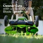 Cамоходная аккумуляторная газонокосилка Greenworks GD60LM61 Twin Force, 60v, 61 см, (2519107UG), с аккумулятором 5 А·ч и зарядным устройством