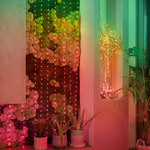 Гирлянда Twinkly Candies Hearts 100 диодов, в форме сердца, RGB, расстояние между лампами 6 см, прозрачный провод, BT+WiFi, IP20, питание от USB-C
