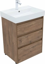 Тумба с раковиной Aquanet Nova Lite 302471 60 дуб рустикальный