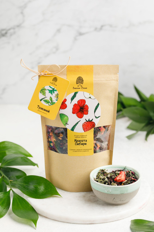 Чайный напиток травяной «Красота Сибири» / CraftTea / 50 г / Сибирский кедр