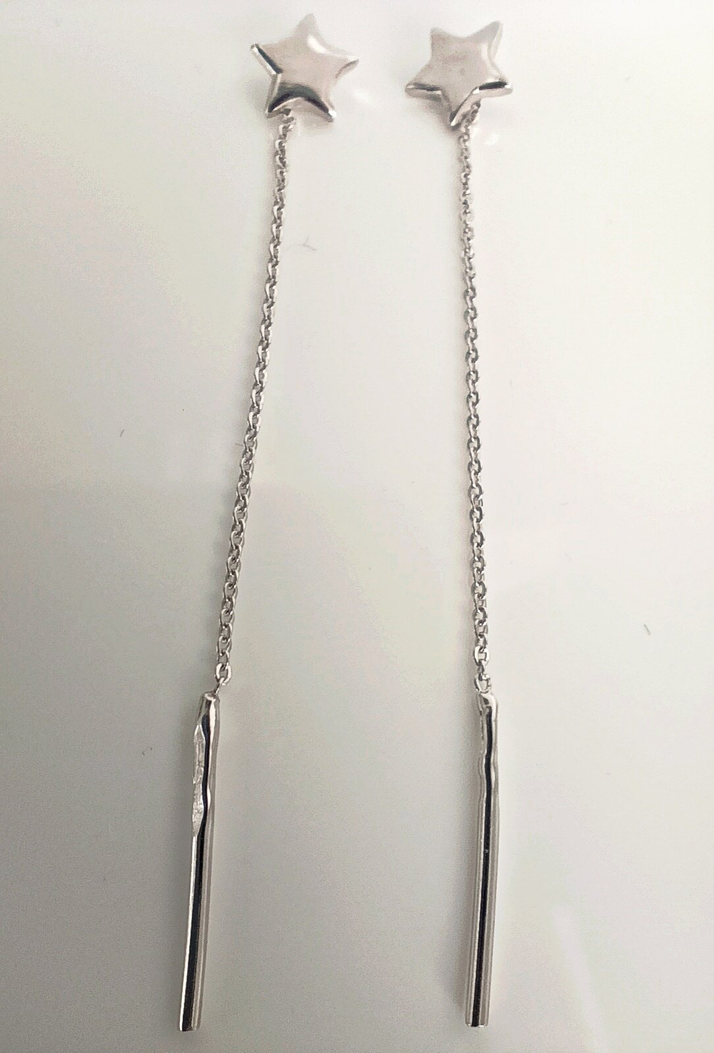 Серьги серебряные Эстерелла, проба 925, родированные/Ф