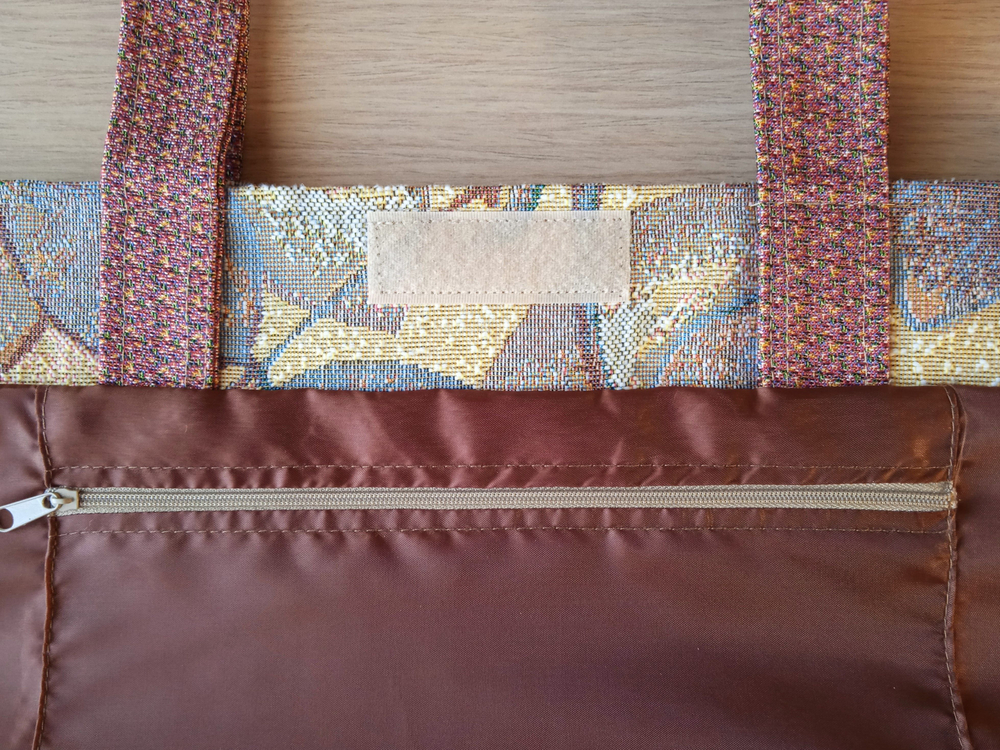 Гобеленовая сумка Роза в квадрате (39х39х12)