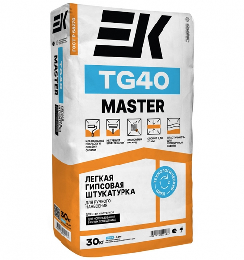 Гипсовая штукатурка ЕК TG 40 / 30 кг //