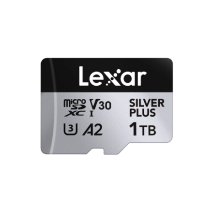 Карта памяти Lexar Professional SILVER PLUS microSDXC 1TB UHS-I U3 V30 C10 A2, R/W 205/150 МБ/с