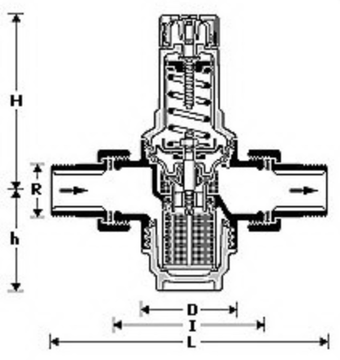 Редуктор давления Honeywell Braukmann D06F 3/4" B (для горячей воды)