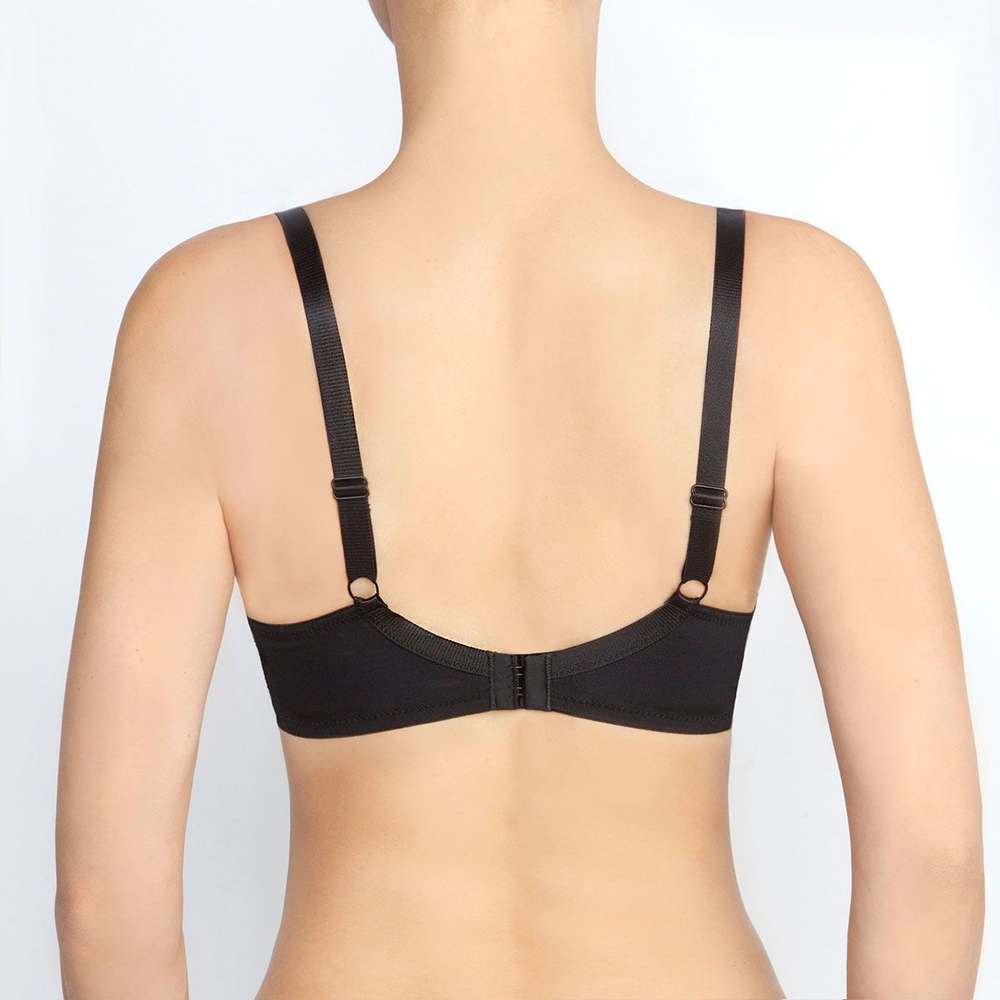 Бюстгальтер пуш-ап с гладкой формованной чашкой (Размер: 75C) (Цвет: черный)