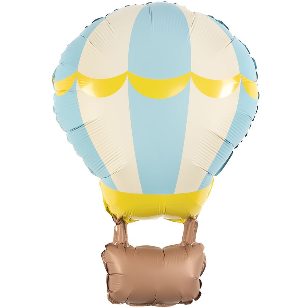 Шар (34''/86 см) Фигура, Воздушный шар, Голубой, Сатин, 1 шт.