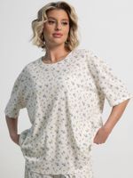 Костюм домашний с брюками Мона (бежево-голубой) К15210-1М LT Collection