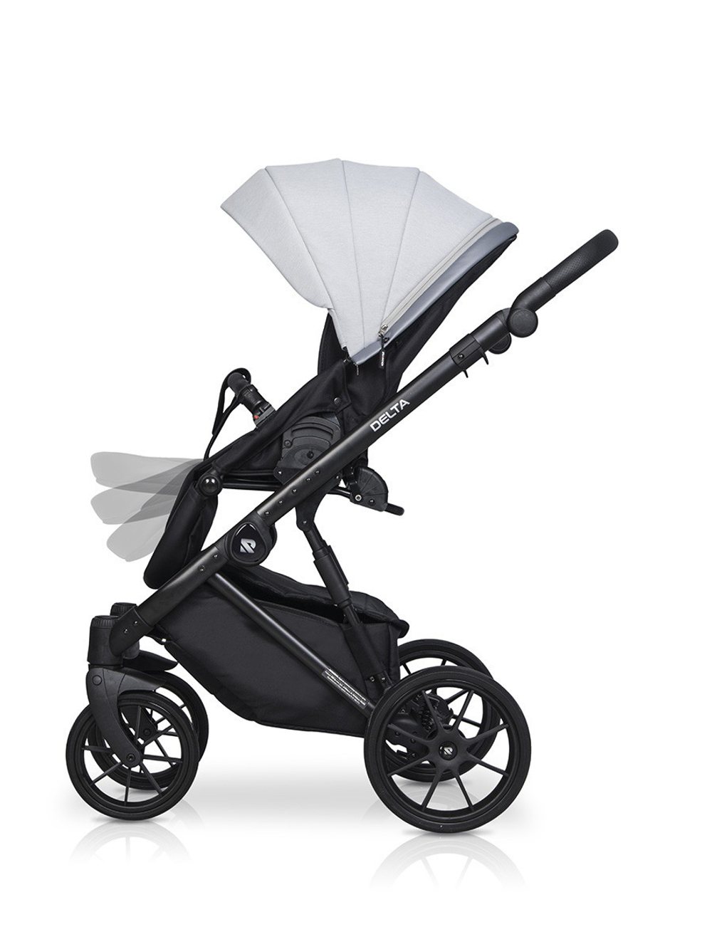 Детская коляска Riko Basic Delta 2 в 1 01 grey fox