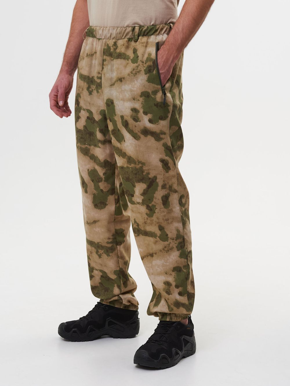 Брюки летние Стрелок ткань Смесовая (Сорочка) цвет Малахит