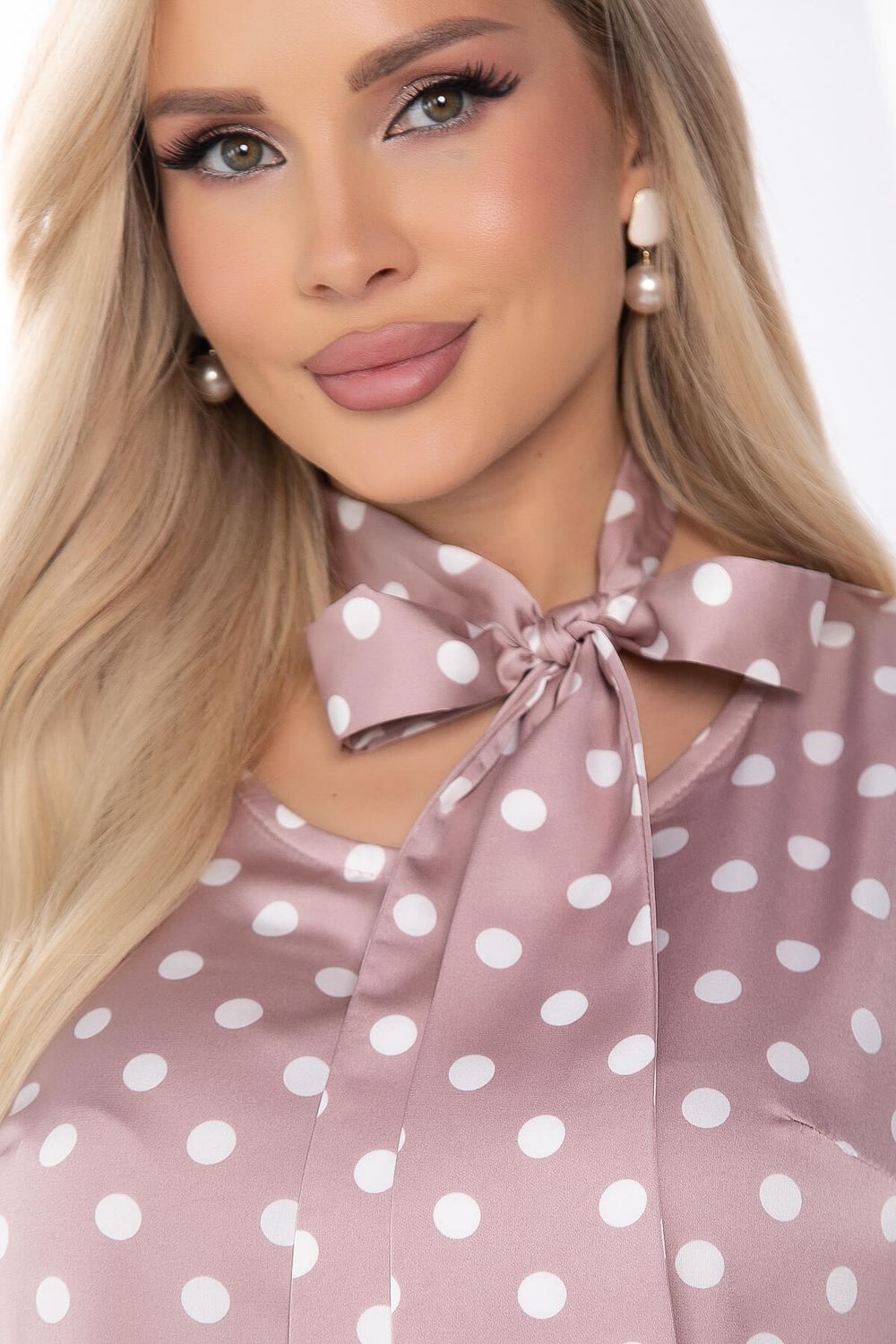 Блуза "Тина" (пудра) Б8098 LT Collection