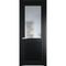 Межкомнатная дверь эмаль Profil Doors 2.2.2PM блэк остеклённая