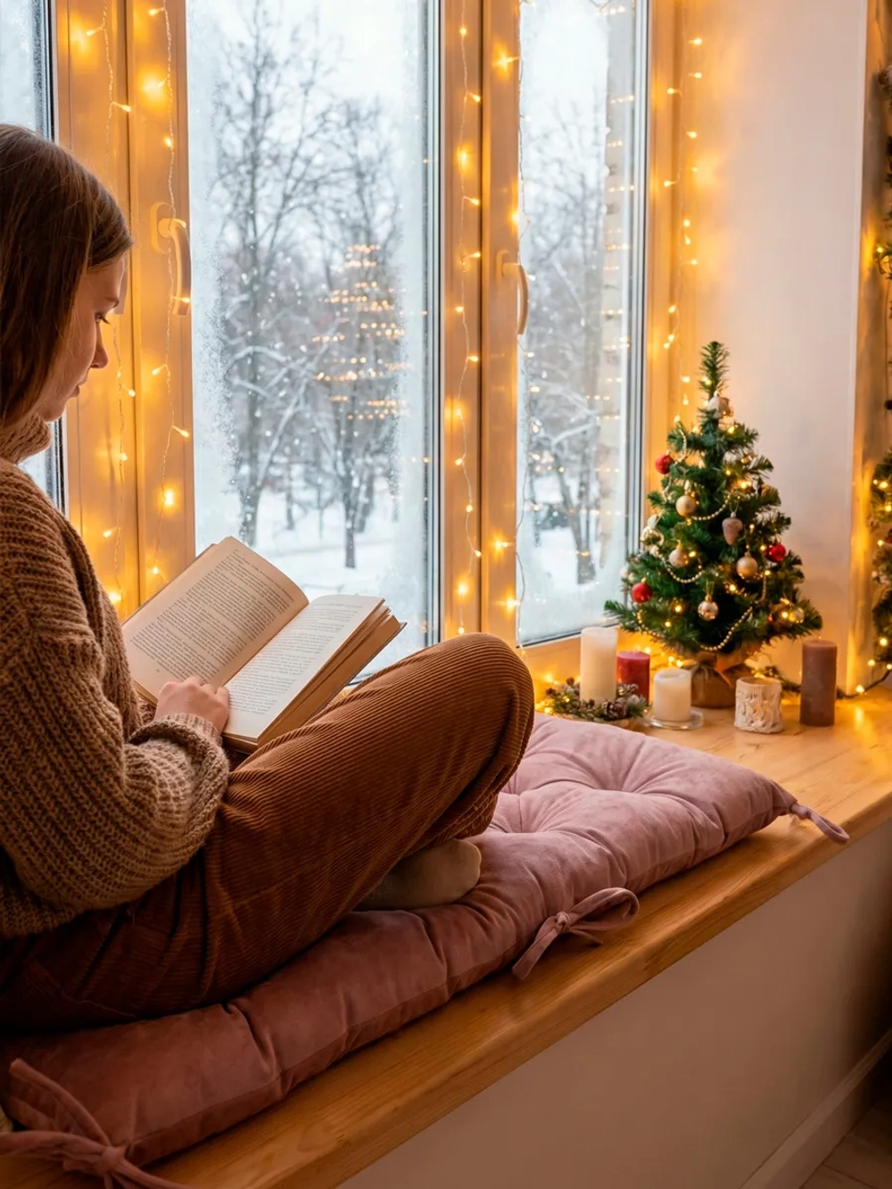 Подушка на скамью, подоконник, обувницу 100х45 см