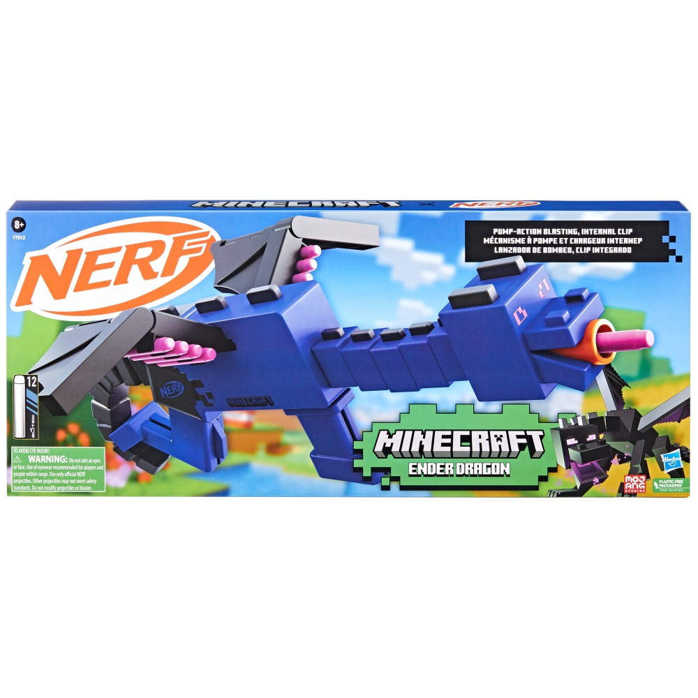 Hasbro F7912 — Бластер Nerf Elite «Minecraft Ender Dragon» со стрелами F7912 — фото 1