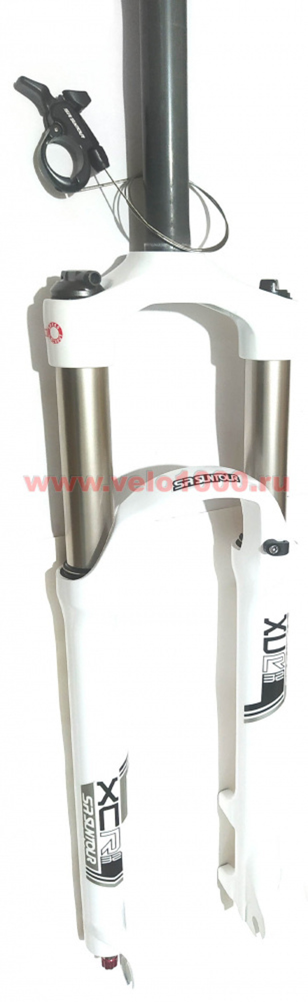 Вилка 27.5", шток 1-1/8", ход 120мм, белая, регулир скорости отскока, жесткости возд пруж, блокировк