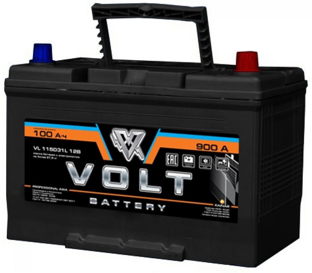 Volt Professional Asia 6CT- 100 ( 115D31 ) аккумулятор