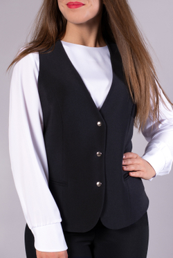 Жилет женский 3805зп, черный #70Ч063805зп